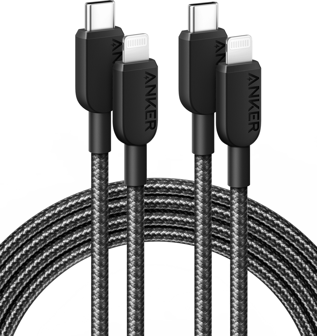 Anker <b>310</b> USB - C to Lightning Cable (6 ft, 2 - Pack) - Black Girl Golf