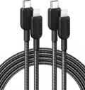 Anker <b>310</b> USB - C to Lightning Cable (6 ft, 2 - Pack) - Black Girl Golf
