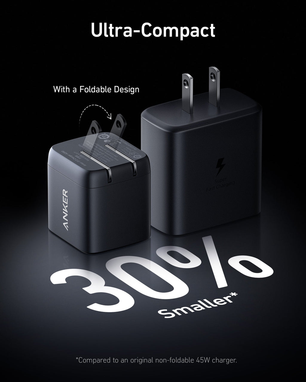 Anker <b>313</b> Charger (Ace, 45W) - Black Girl Golf