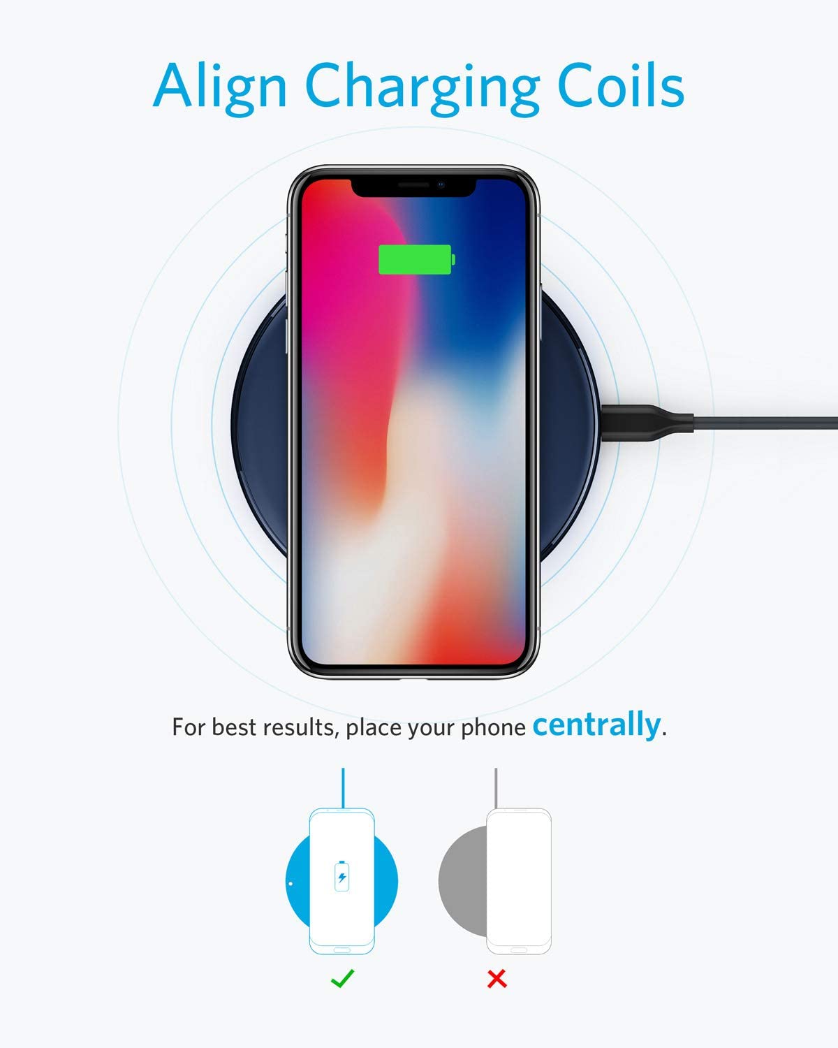 Anker <b>313</b> Wireless Charger (Pad) - Black Girl Golf