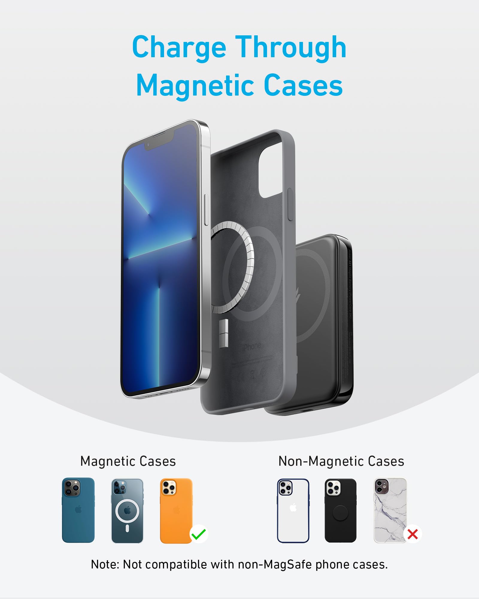 Anker <b>321</b> MagGo Battery (PowerCore Magnetic 5K) - Black Girl Golf