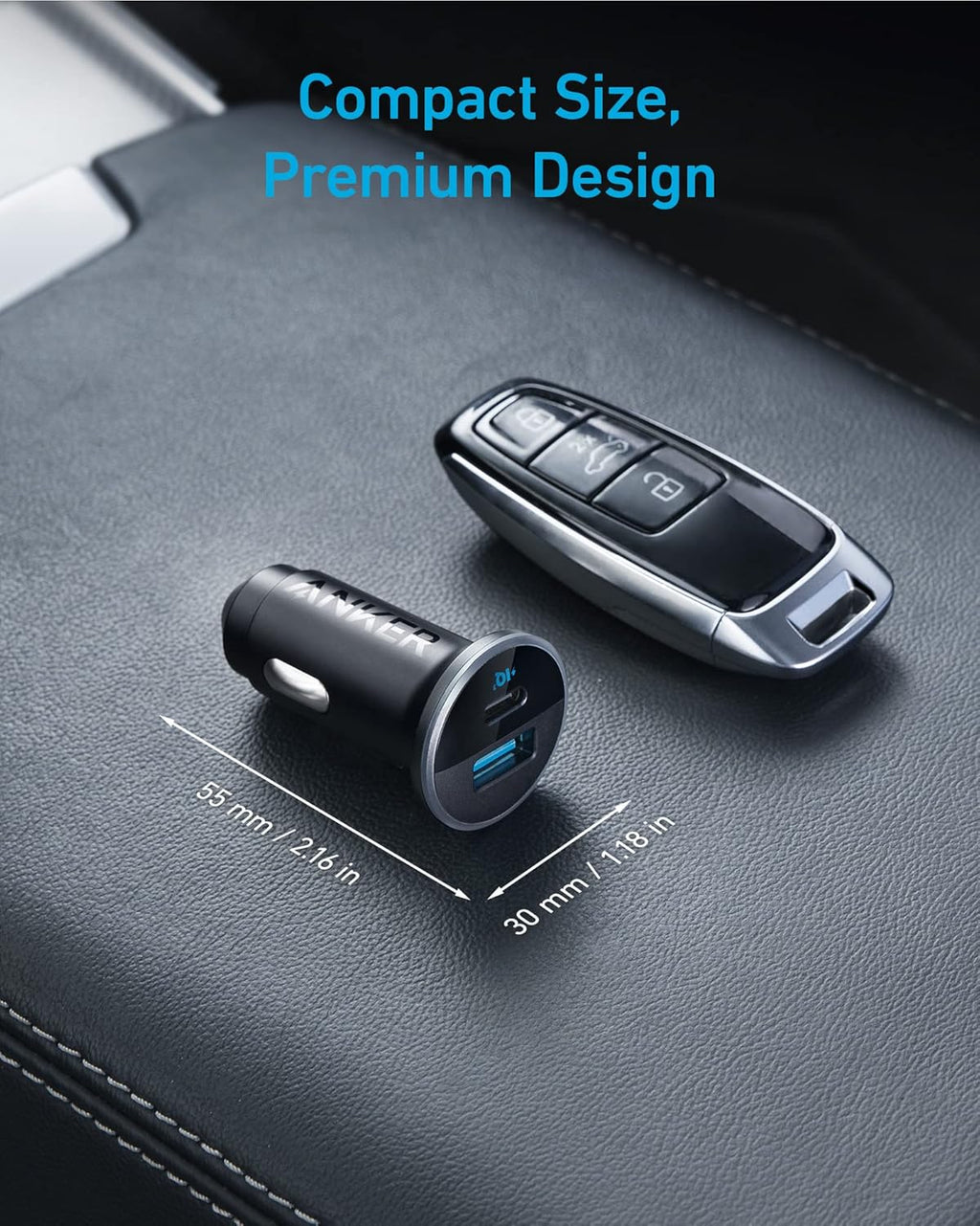 Anker <b>323</b> Car Charger (52.5W) - Black Girl Golf