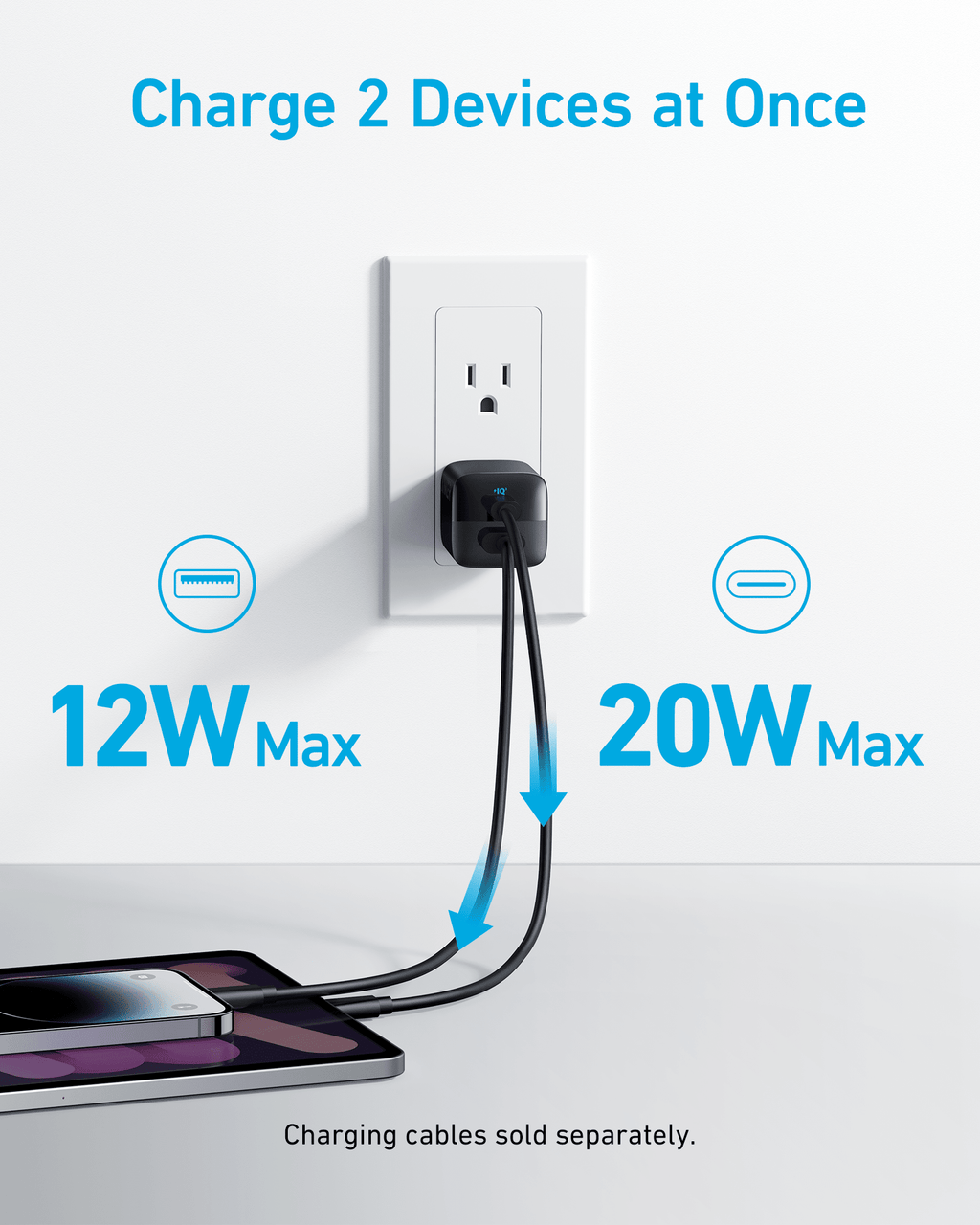 Anker <b>323</b> Charger (33W) - Black Girl Golf