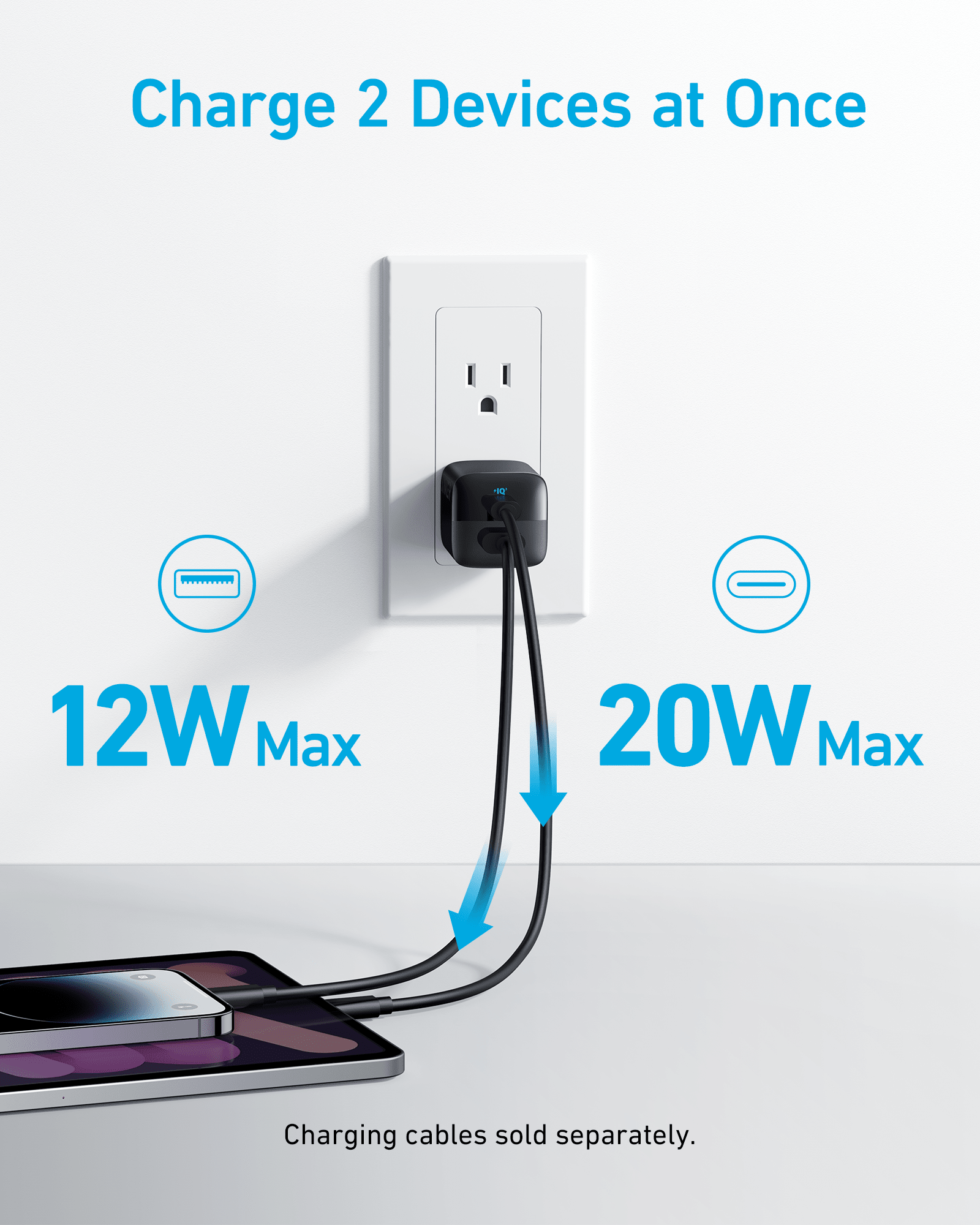 Anker <b>323</b> Charger (33W) - Black Girl Golf