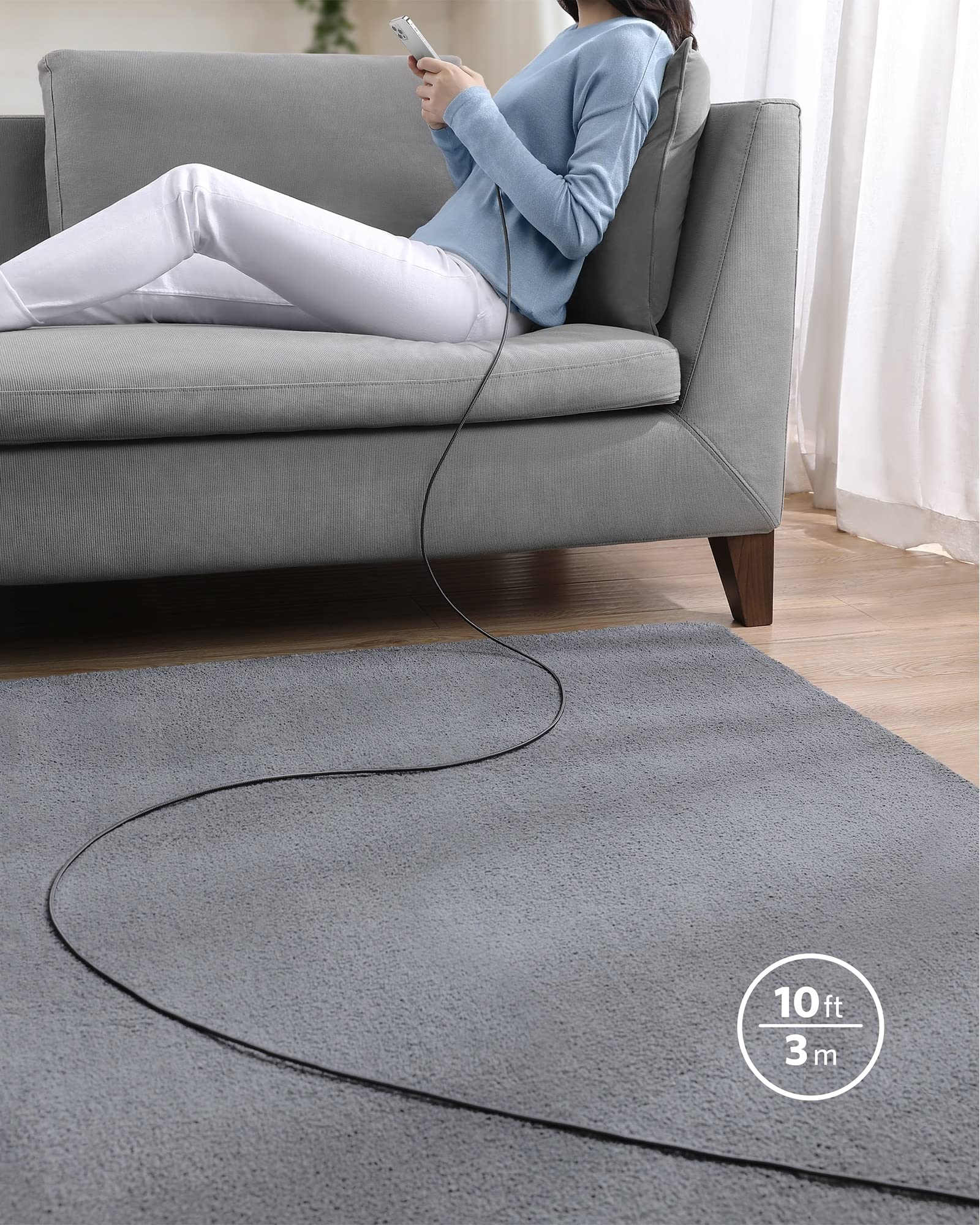 Anker <b>331</b> USB - C to Lightning Cable - Black Girl Golf