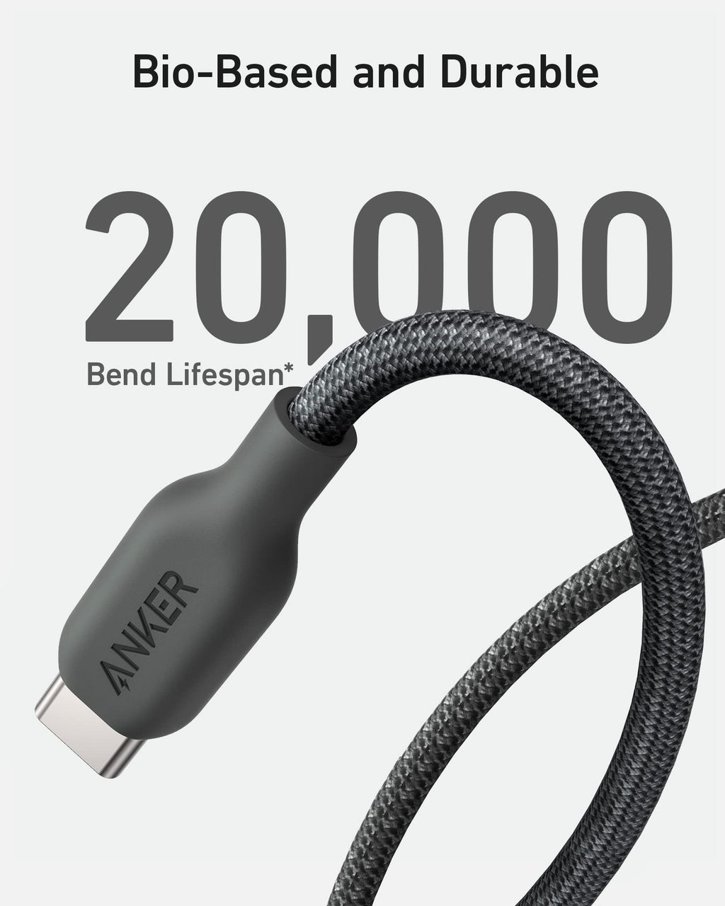 Anker <b>543</b> USB C to USB C Cable (240W, 10 ft) - Black Girl Golf