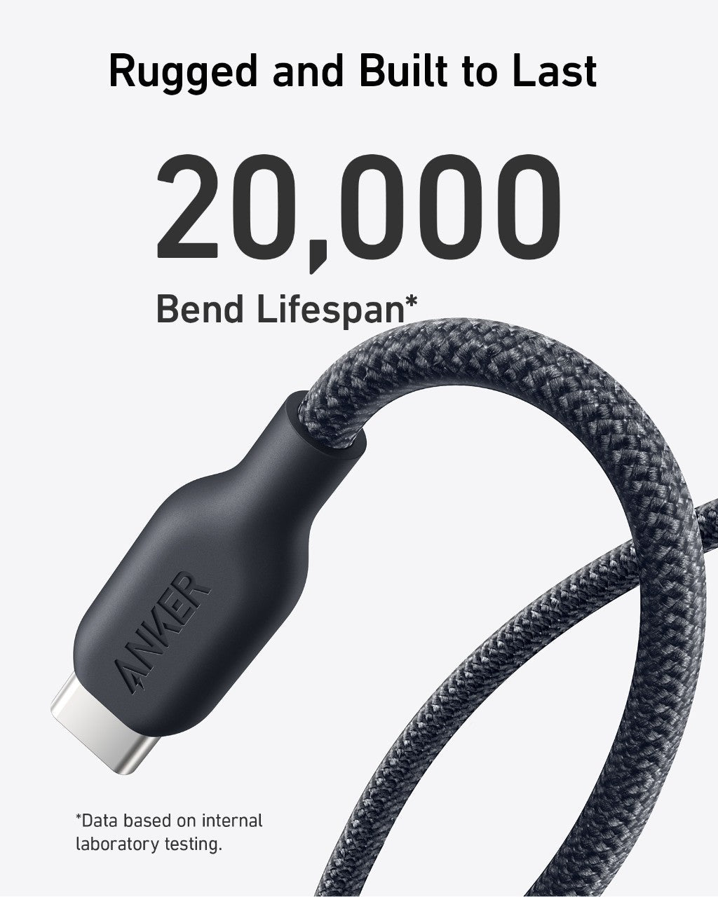 Anker <b>543</b> USB - C to USB - C Cable (Bio - Braided) - Black Girl Golf