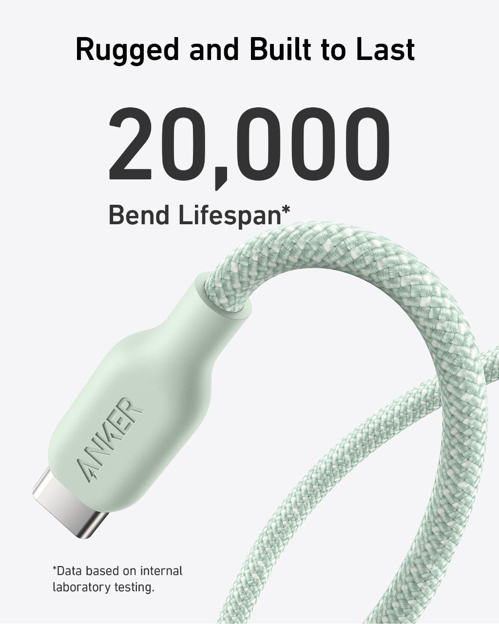 Anker <b>543</b> USB - C to USB - C Cable (Bio - Braided) - Black Girl Golf