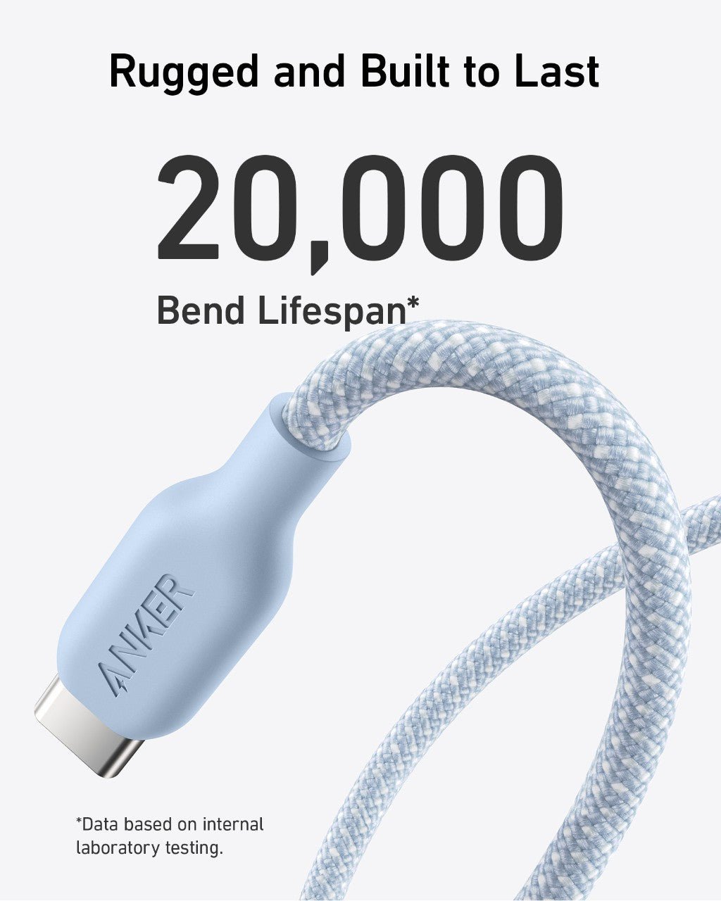Anker <b>543</b> USB - C to USB - C Cable (Bio - Braided) - Black Girl Golf
