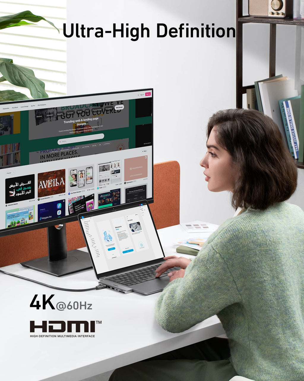 Anker <b>547</b> USB - C Hub (7 - in - 2, for MacBook) - Black Girl Golf