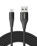 Anker <b>551</b> USB - A to Lightning Cable (3 ft / 6 ft / 10 ft) - Black Girl Golf