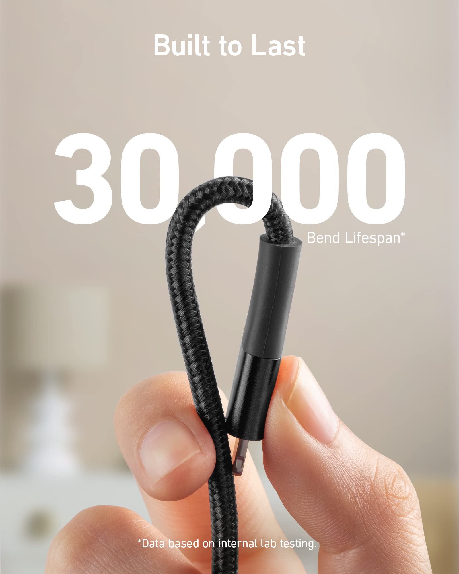 Anker <b>551</b> USB - A to Lightning Cable (3 ft / 6 ft / 10 ft) - Black Girl Golf