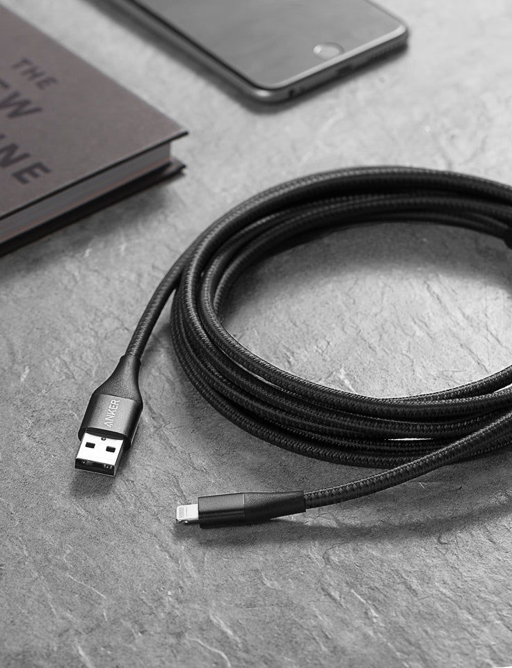 Anker <b>551</b> USB - A to Lightning Cable (3 ft / 6 ft / 10 ft) - Black Girl Golf