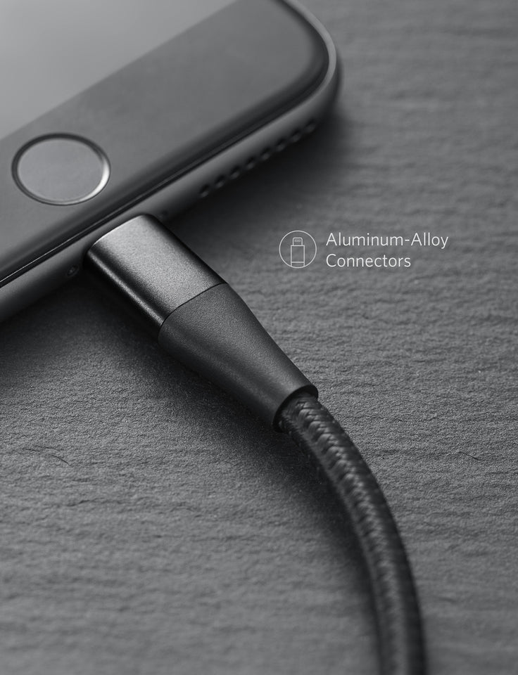 Anker <b>551</b> USB - A to Lightning Cable (3 ft / 6 ft / 10 ft) - Black Girl Golf