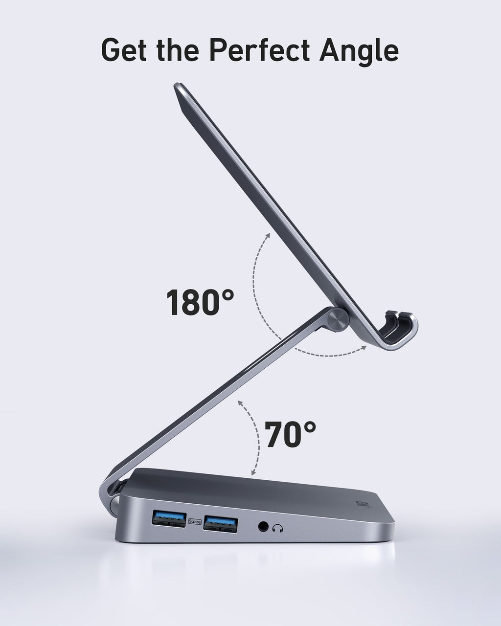 Anker <b>551</b> USB - C Hub (8 - in - 1, Tablet Stand) - Black Girl Golf