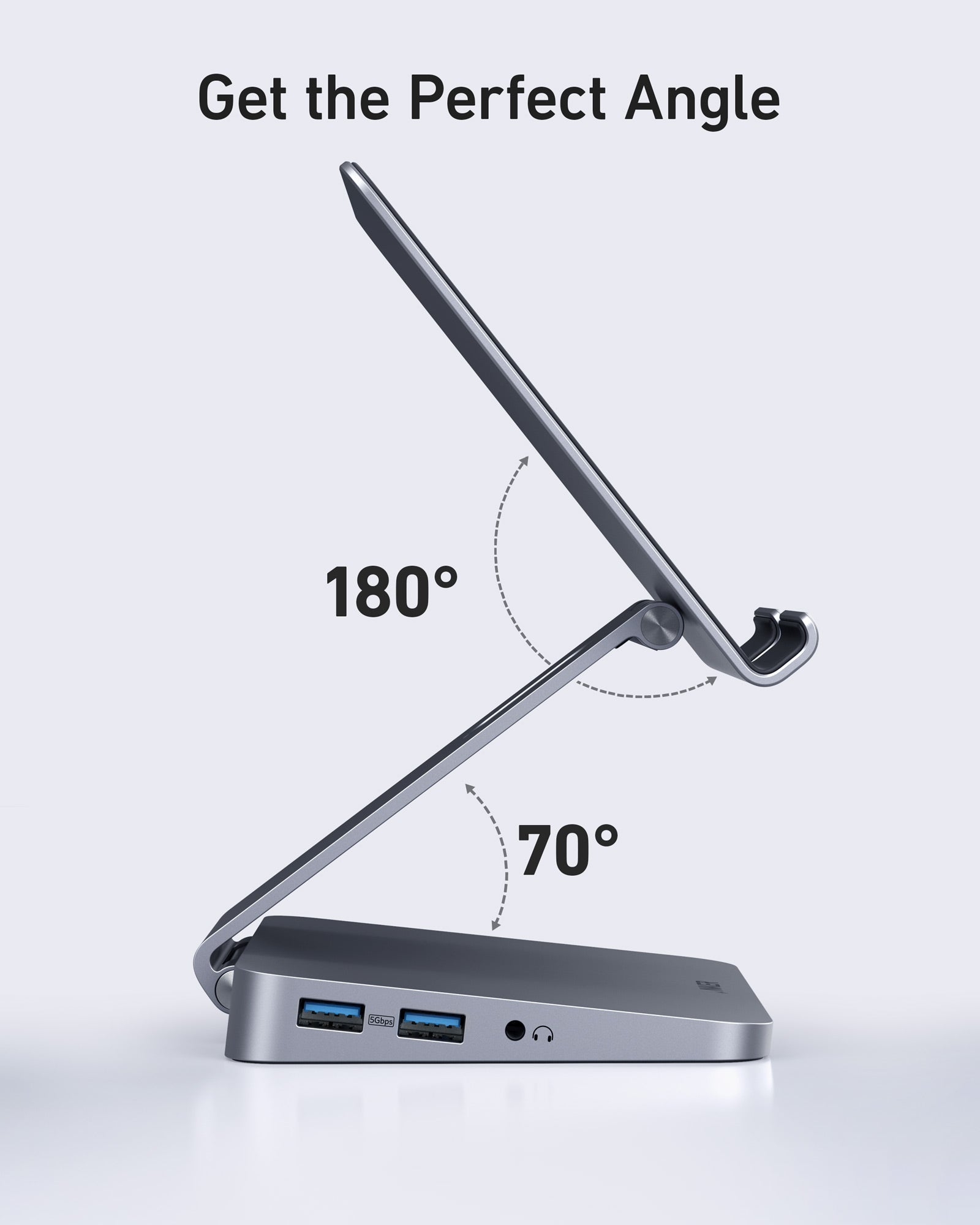 Anker <b>551</b> USB - C Hub (8 - in - 1, Tablet Stand) - Black Girl Golf