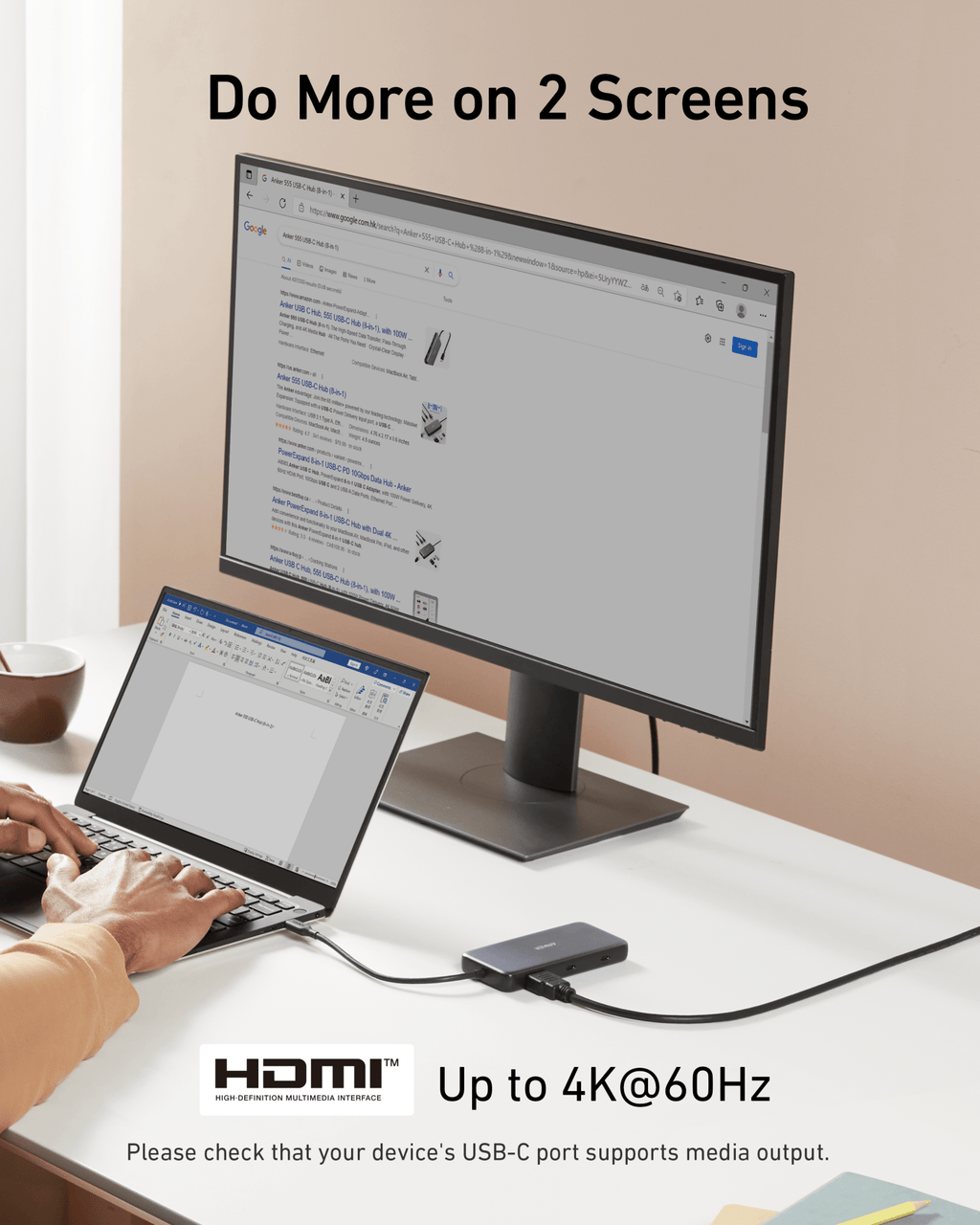 Anker <b>555</b> USB - C Hub (8 - in - 1) - Black Girl Golf