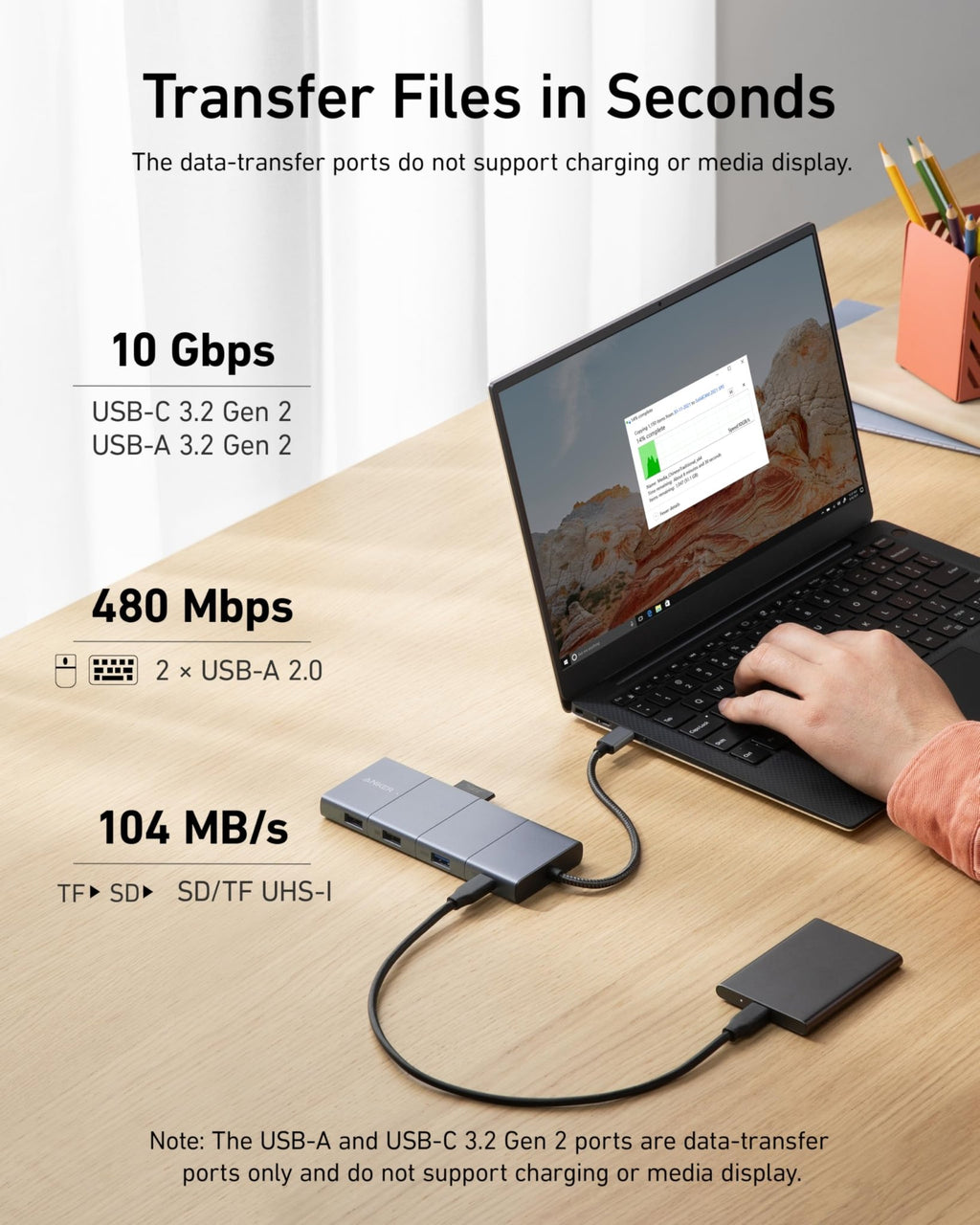 Anker <b>565</b> USB - C Hub (11 - in - 1) - Black Girl Golf