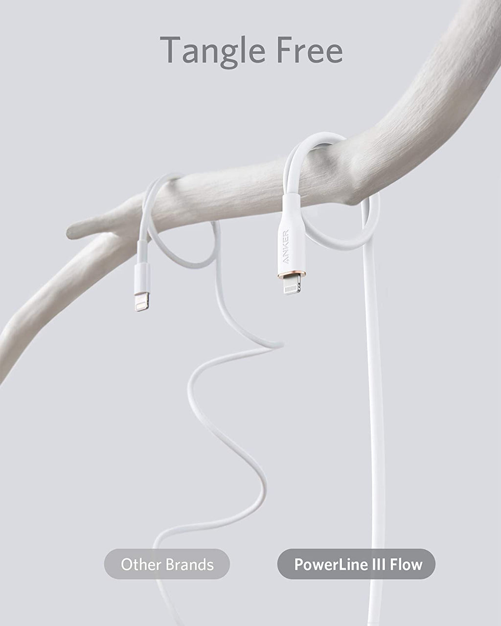 Anker <b>641</b> USB - C to Lightning Cable (Flow, 3 ft Silicone) - Black Girl Golf