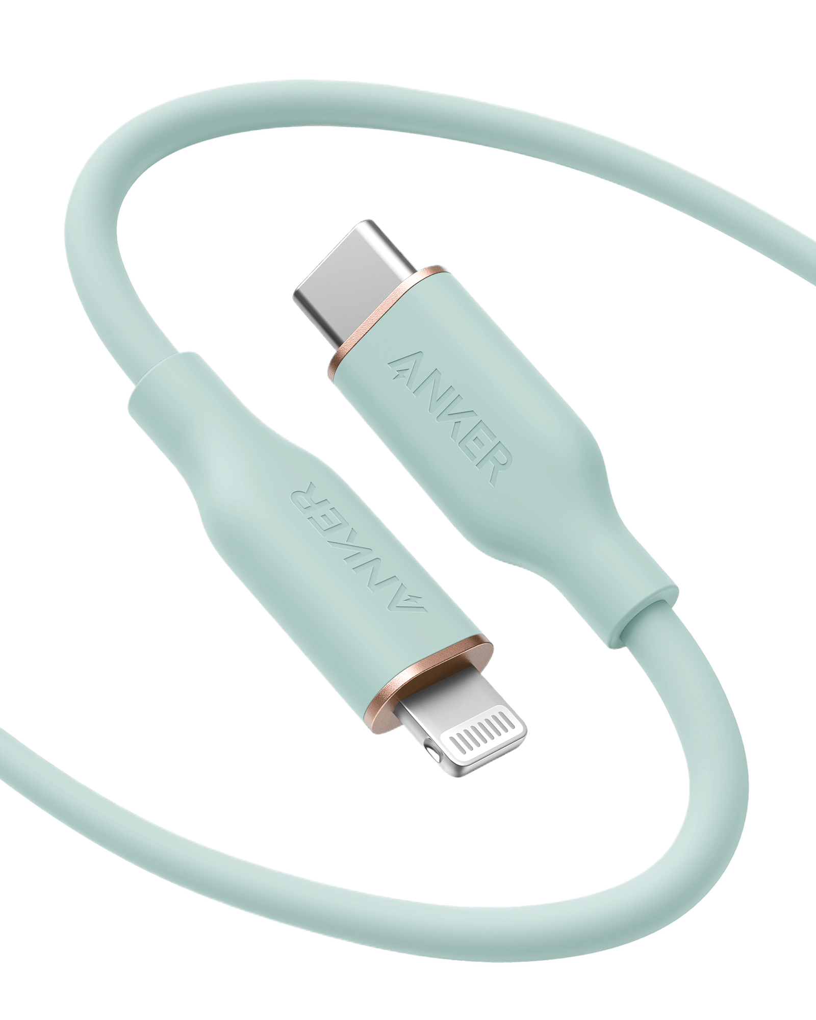 Anker <b>641</b> USB - C to Lightning Cable (Flow, 3 ft Silicone) - Black Girl Golf