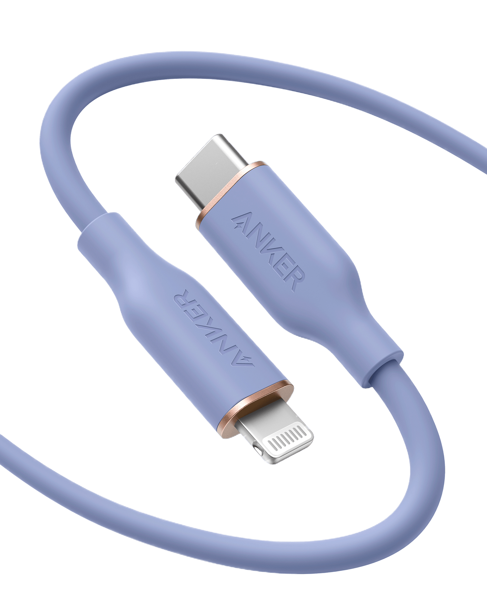 Anker <b>641</b> USB - C to Lightning Cable (Flow, 3 ft Silicone) - Black Girl Golf