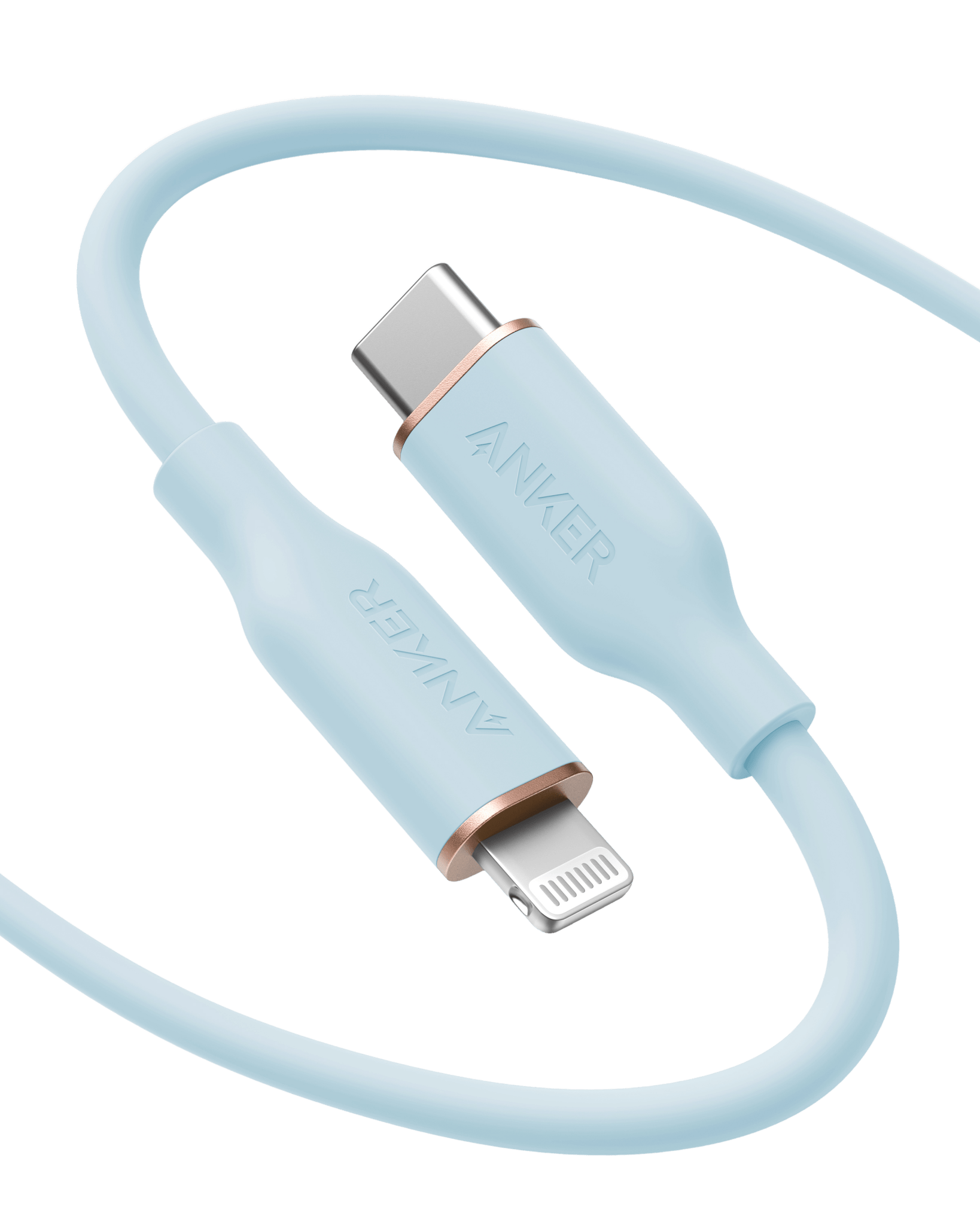 Anker <b>641</b> USB - C to Lightning Cable (Flow, Silicone) - Black Girl Golf