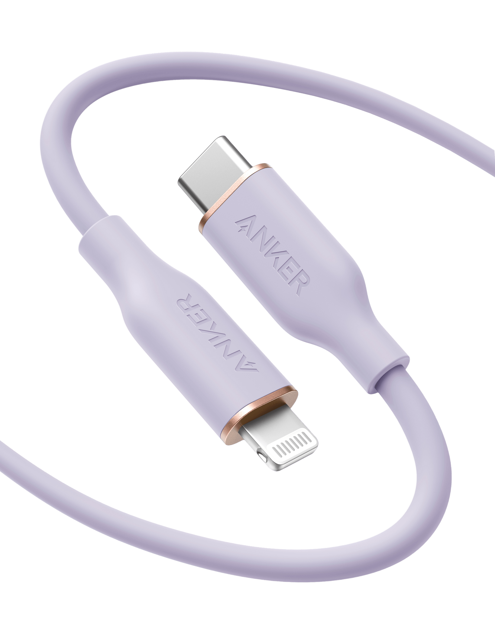 Anker <b>641</b> USB - C to Lightning Cable (Flow, Silicone) - Black Girl Golf