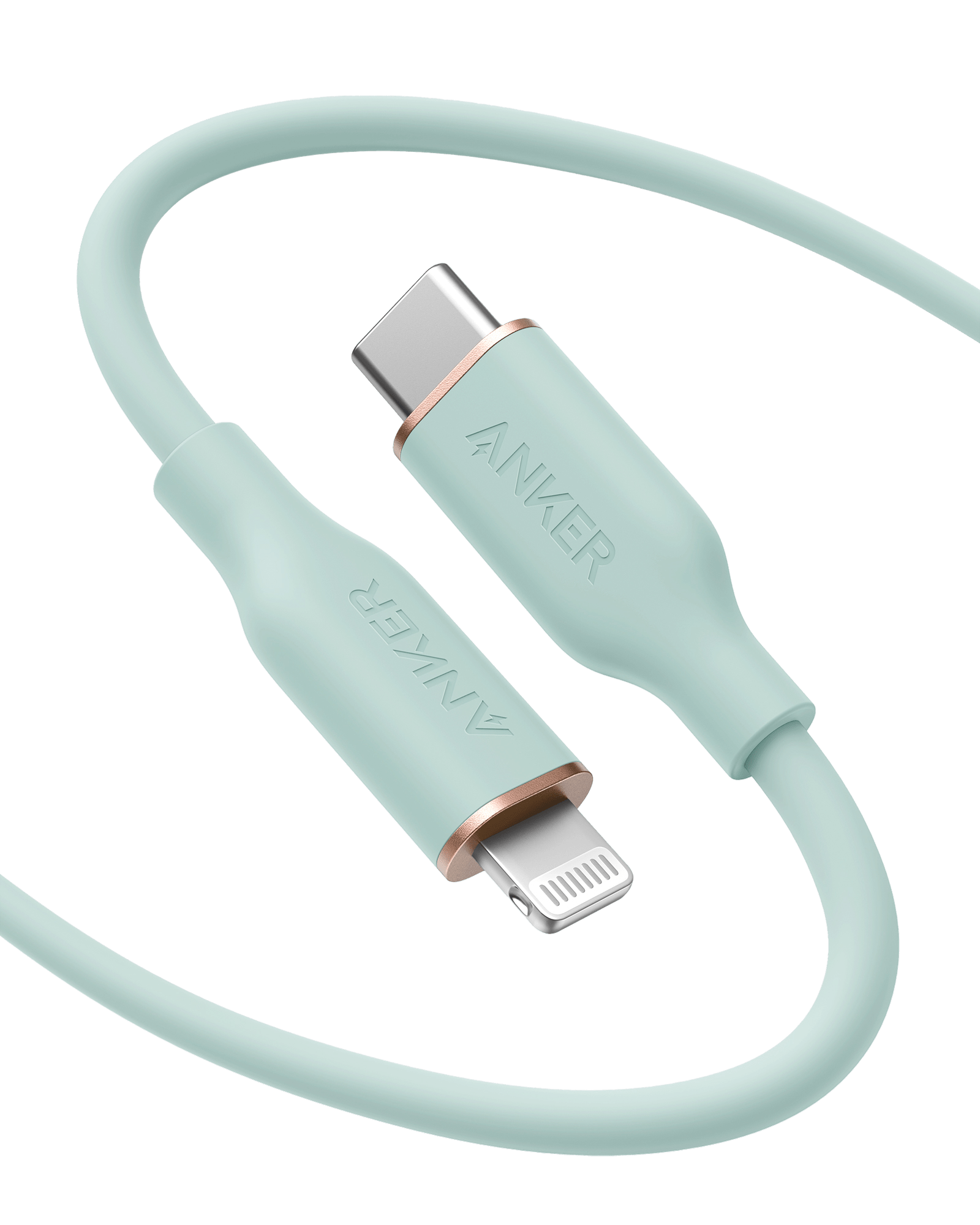 Anker <b>641</b> USB - C to Lightning Cable (Flow, Silicone) - Black Girl Golf