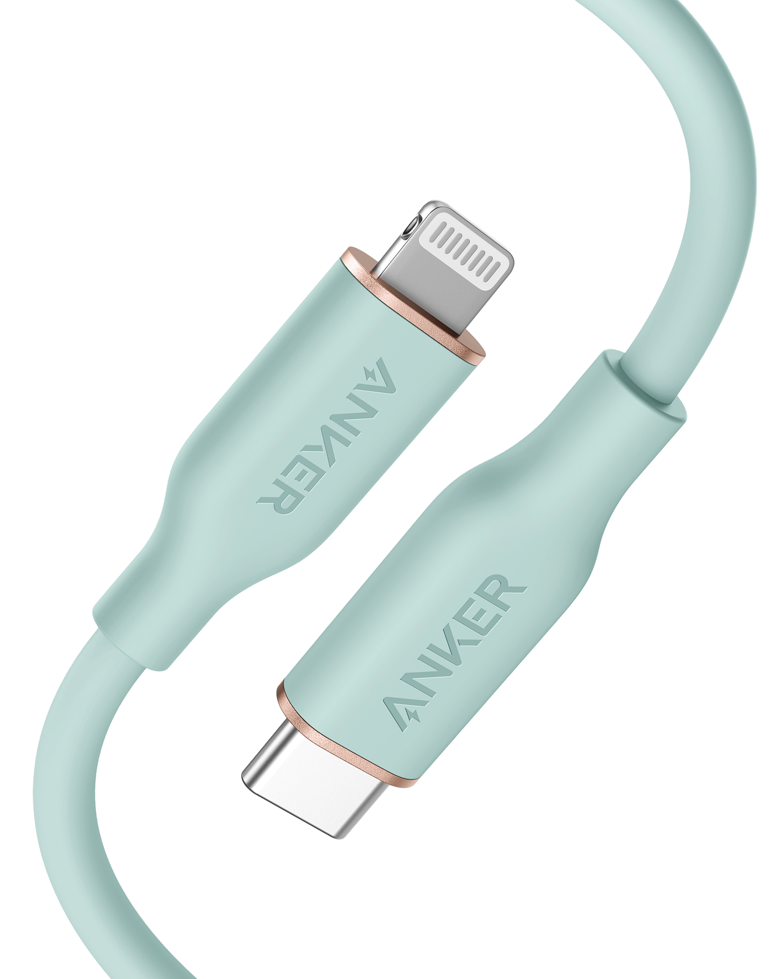Anker <b>641</b> USB - C to Lightning Cable (Flow, Silicone) - Black Girl Golf