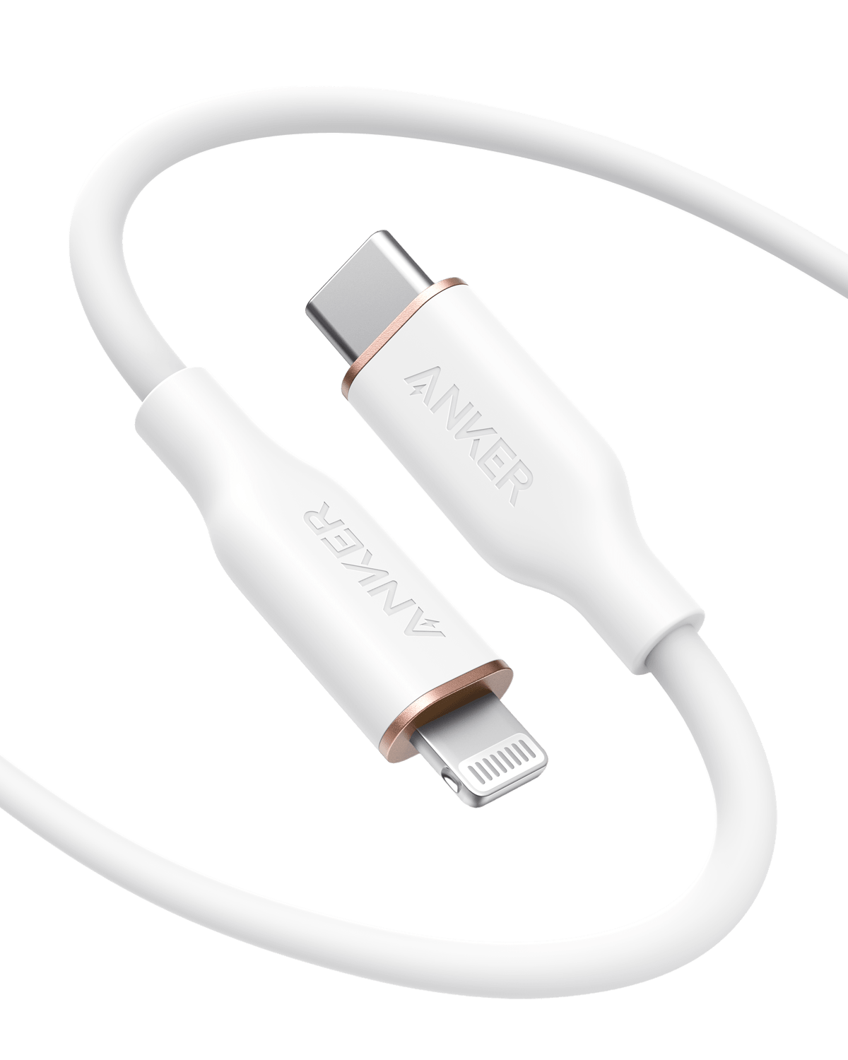 Anker <b>641</b> USB - C to Lightning Cable (Flow, Silicone) - Black Girl Golf