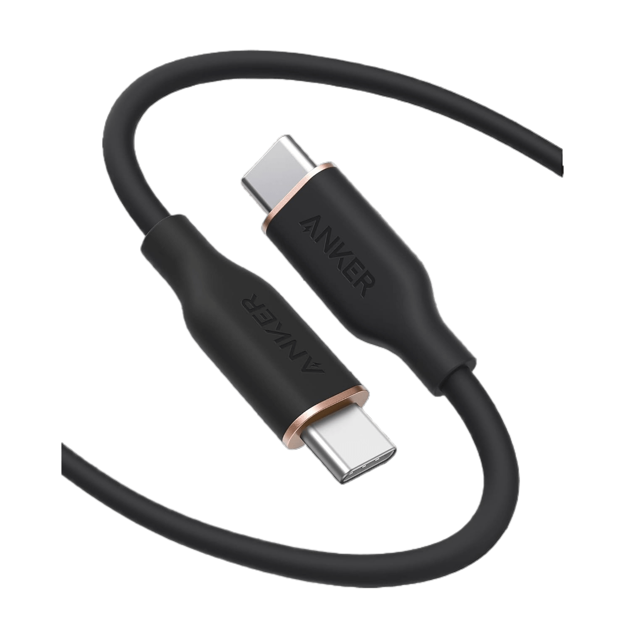 Anker <b>643</b> USB - C to USB - C Cable (Flow, Silicone) - Black Girl Golf