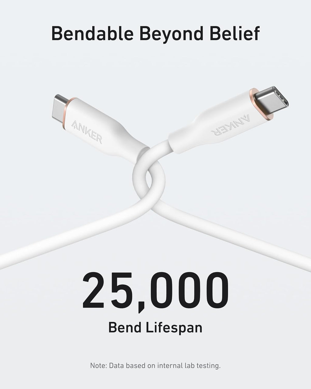 Anker <b>643</b> USB - C to USB - C Cable (Flow, Silicone) - Black Girl Golf