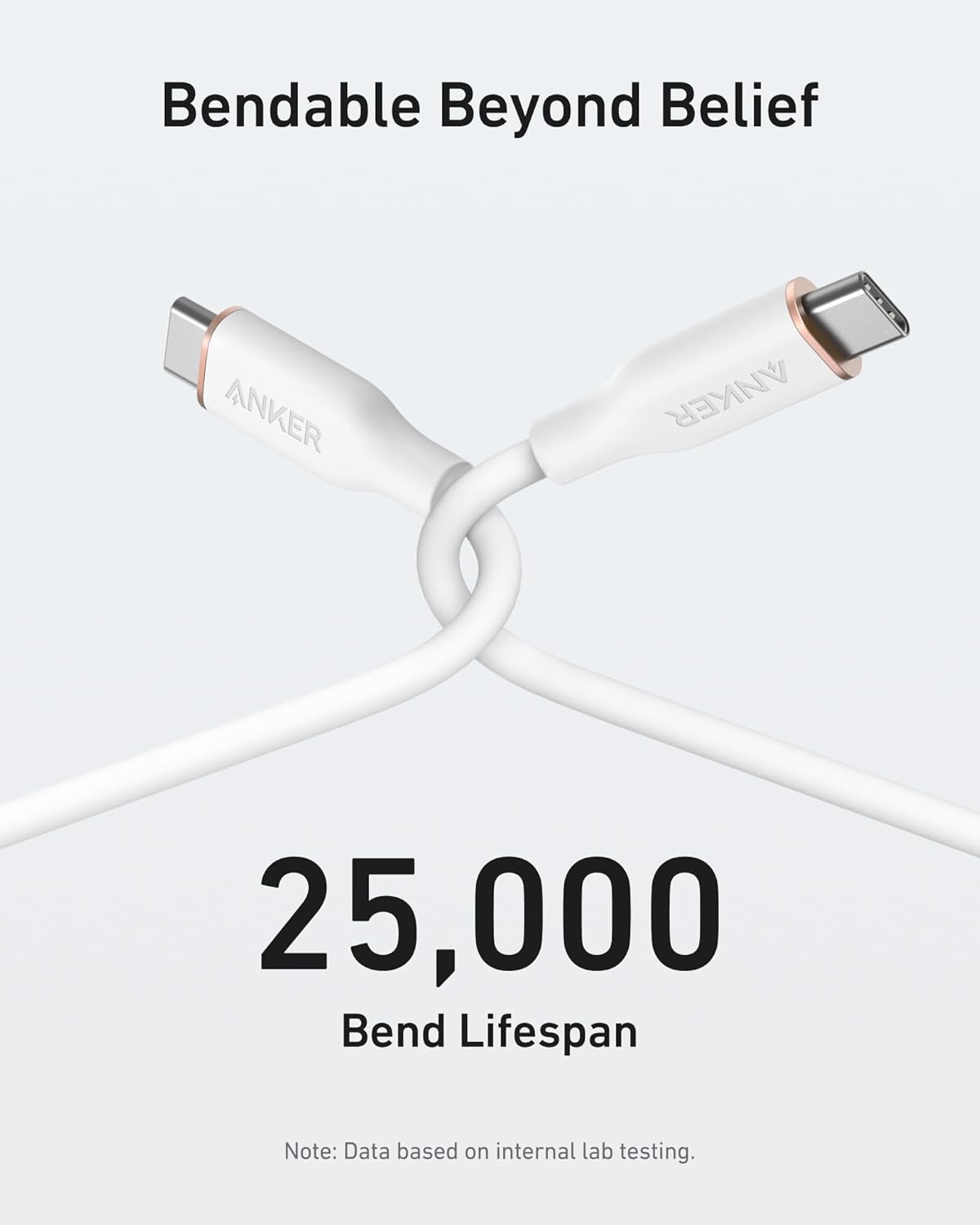 Anker <b>643</b> USB - C to USB - C Cable (Flow, Silicone) - Black Girl Golf