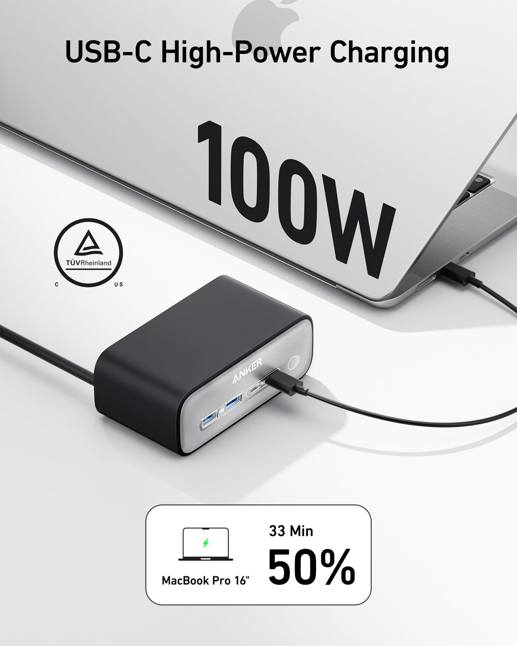 Anker Charging Station (7 - in - 1, 100W) - Black Girl Golf
