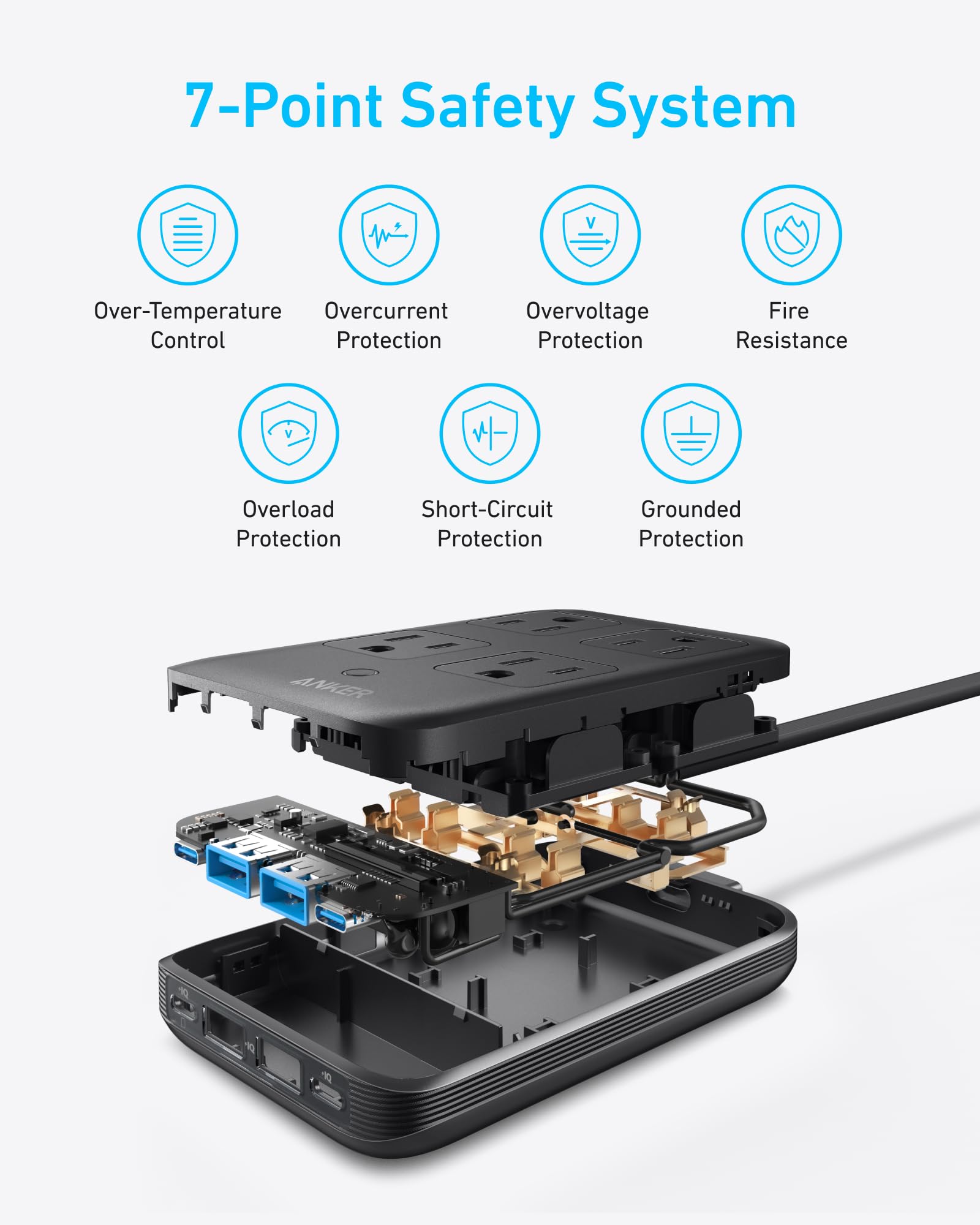 Anker Charging Station (8 - in - 1, 20W) - Black Girl Golf