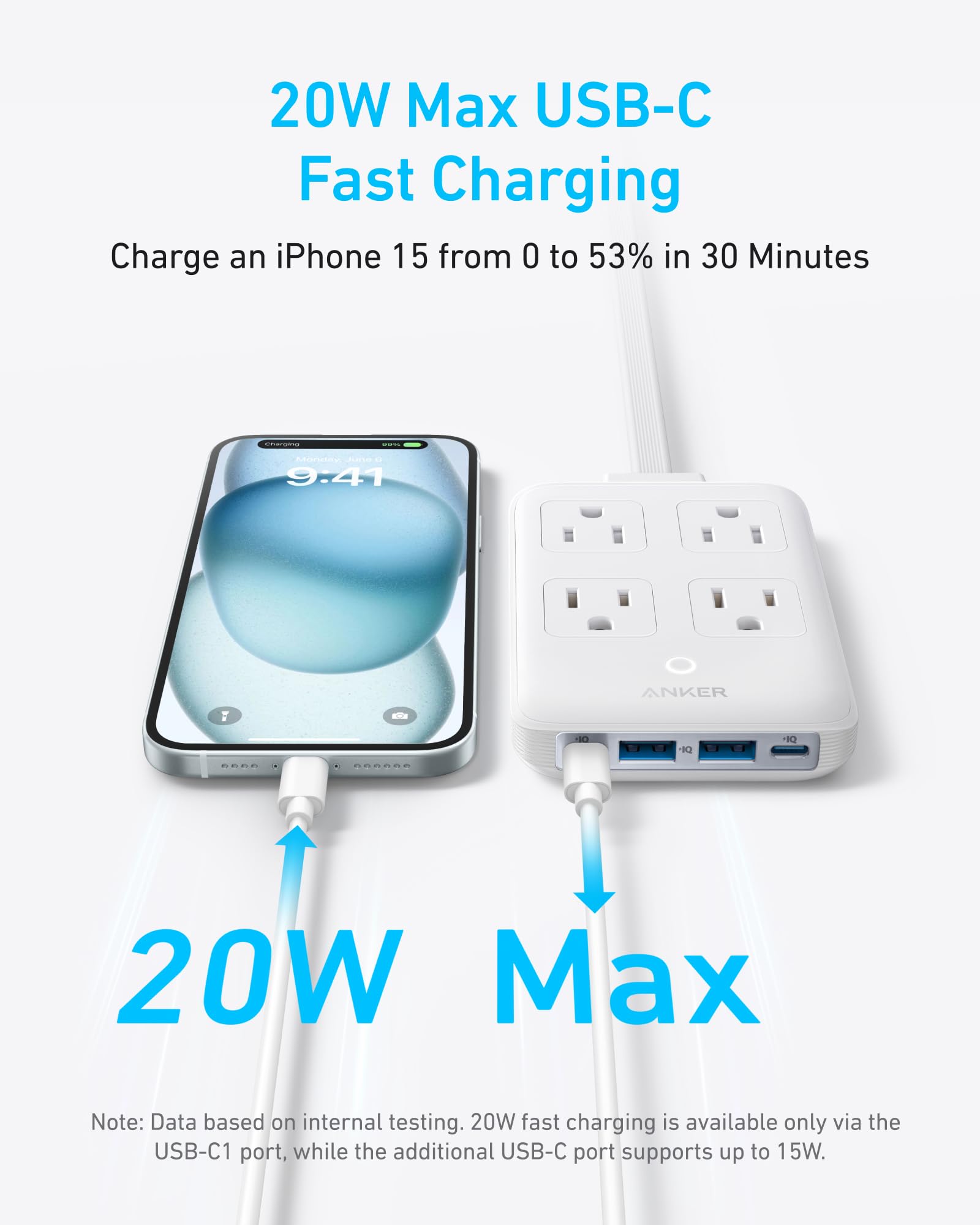 Anker Charging Station (8 - in - 1, 20W) - Black Girl Golf