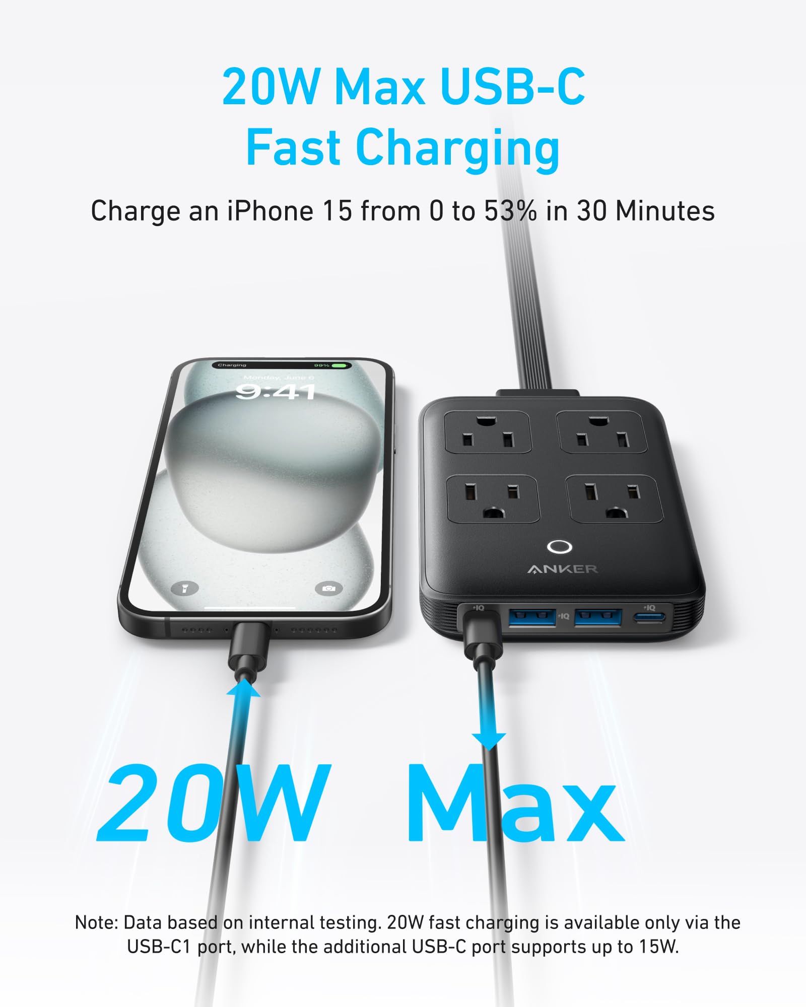 Anker Charging Station (8 - in - 1, 20W) - Black Girl Golf