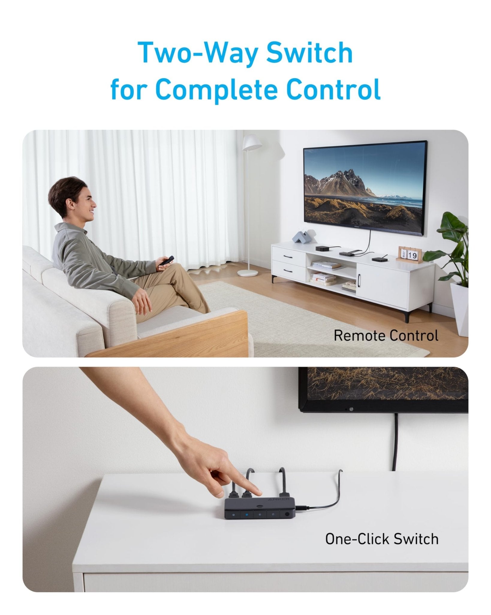 Anker HDMI Switch (4 in 1 Out, 4K HDMI) - Black Girl Golf