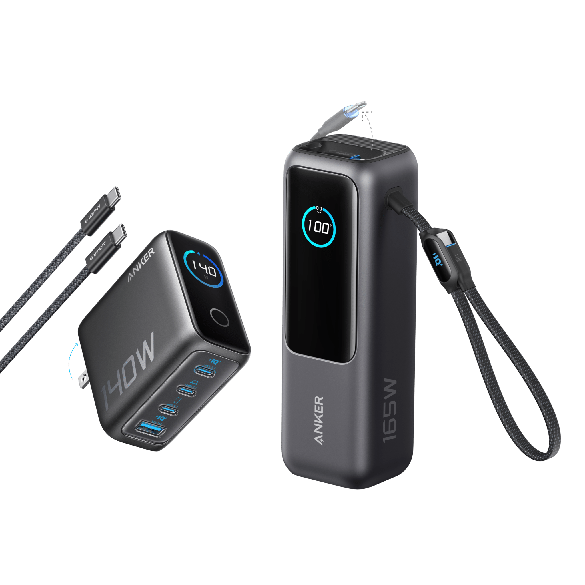 Anker Laptop Power Bank (25K, 165W, Built-In and Retractable Cables) - Black Girl Golf