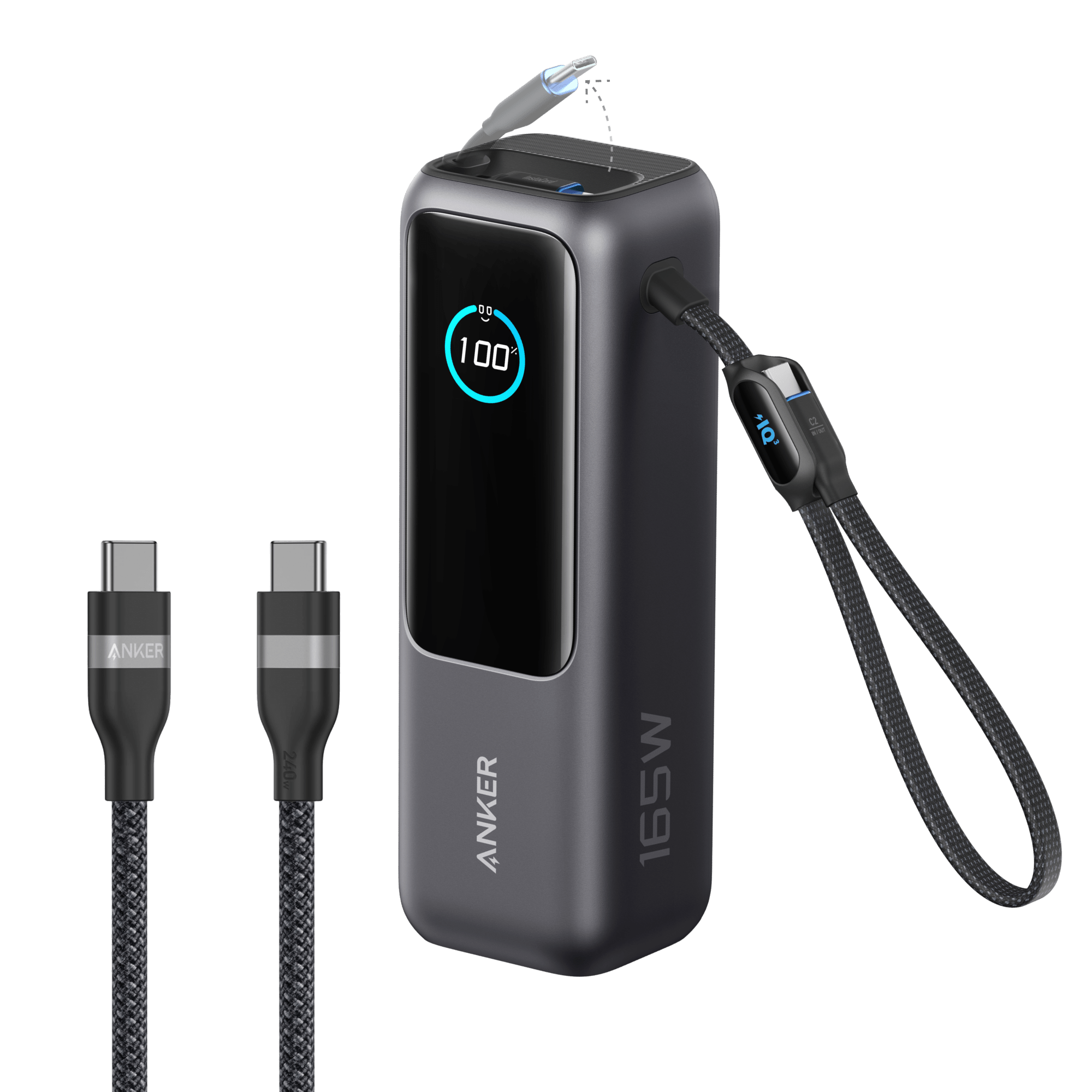 Anker Laptop Power Bank (25K, 165W, Built-In and Retractable Cables) - Black Girl Golf