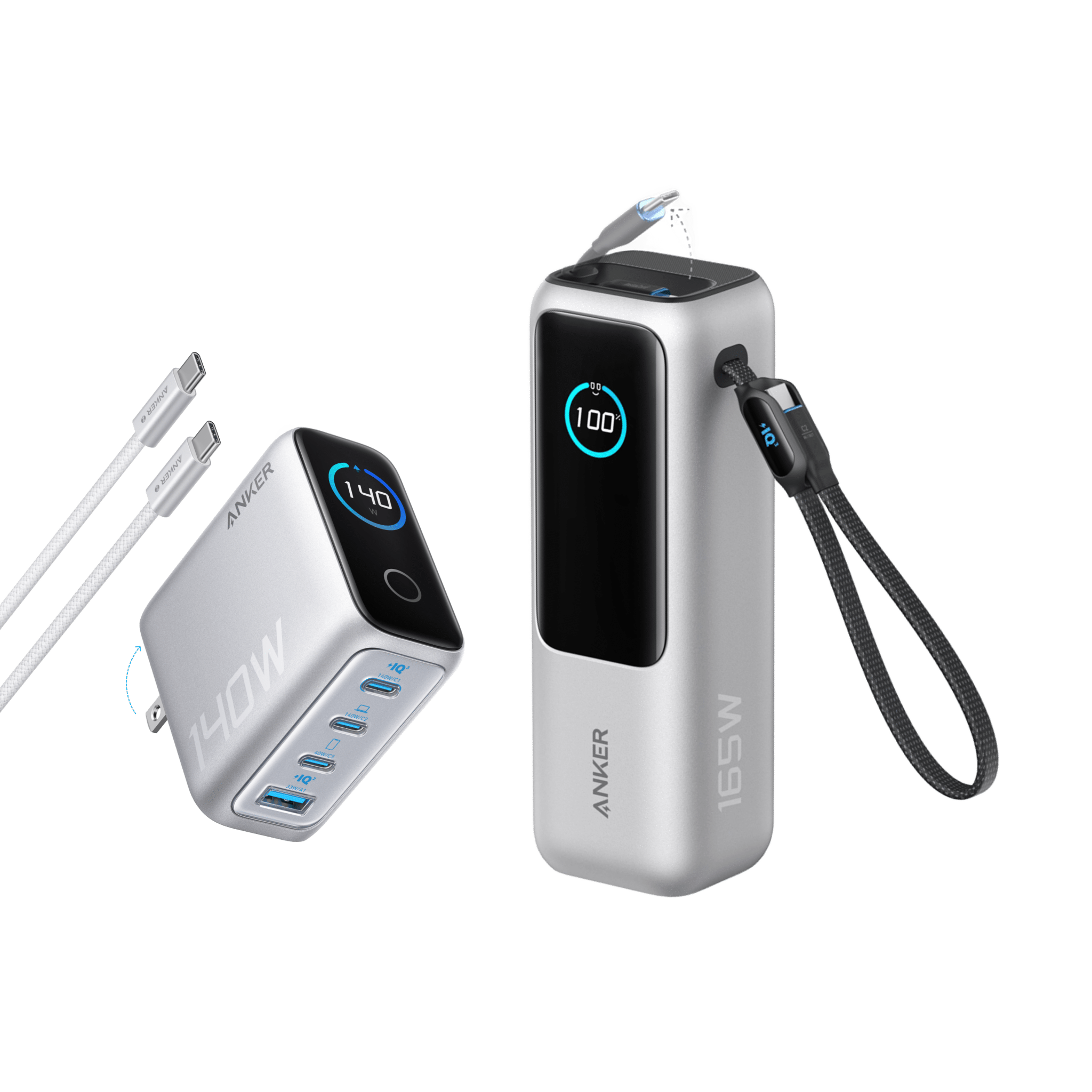 Anker Laptop Power Bank (25K, 165W, Built-In and Retractable Cables) - Black Girl Golf
