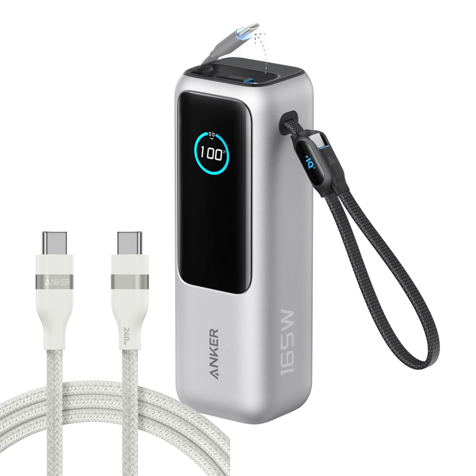 Anker Laptop Power Bank (25K, 165W, Built-In and Retractable Cables) - Black Girl Golf