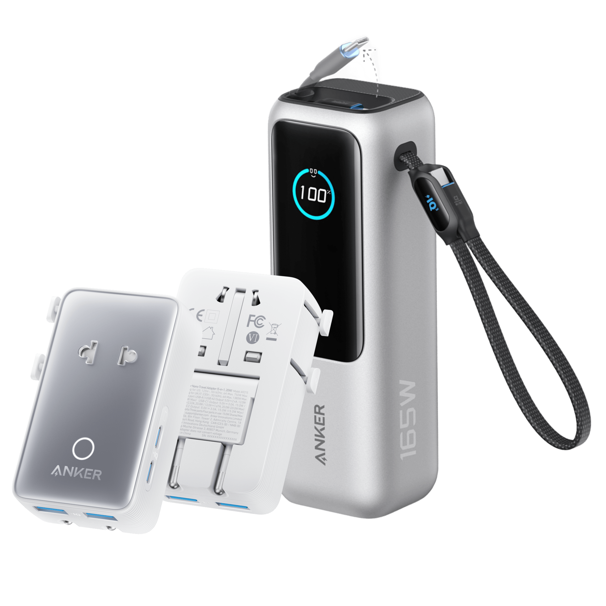 Anker Laptop Power Bank (25K, 165W, Built-In and Retractable Cables) - Black Girl Golf