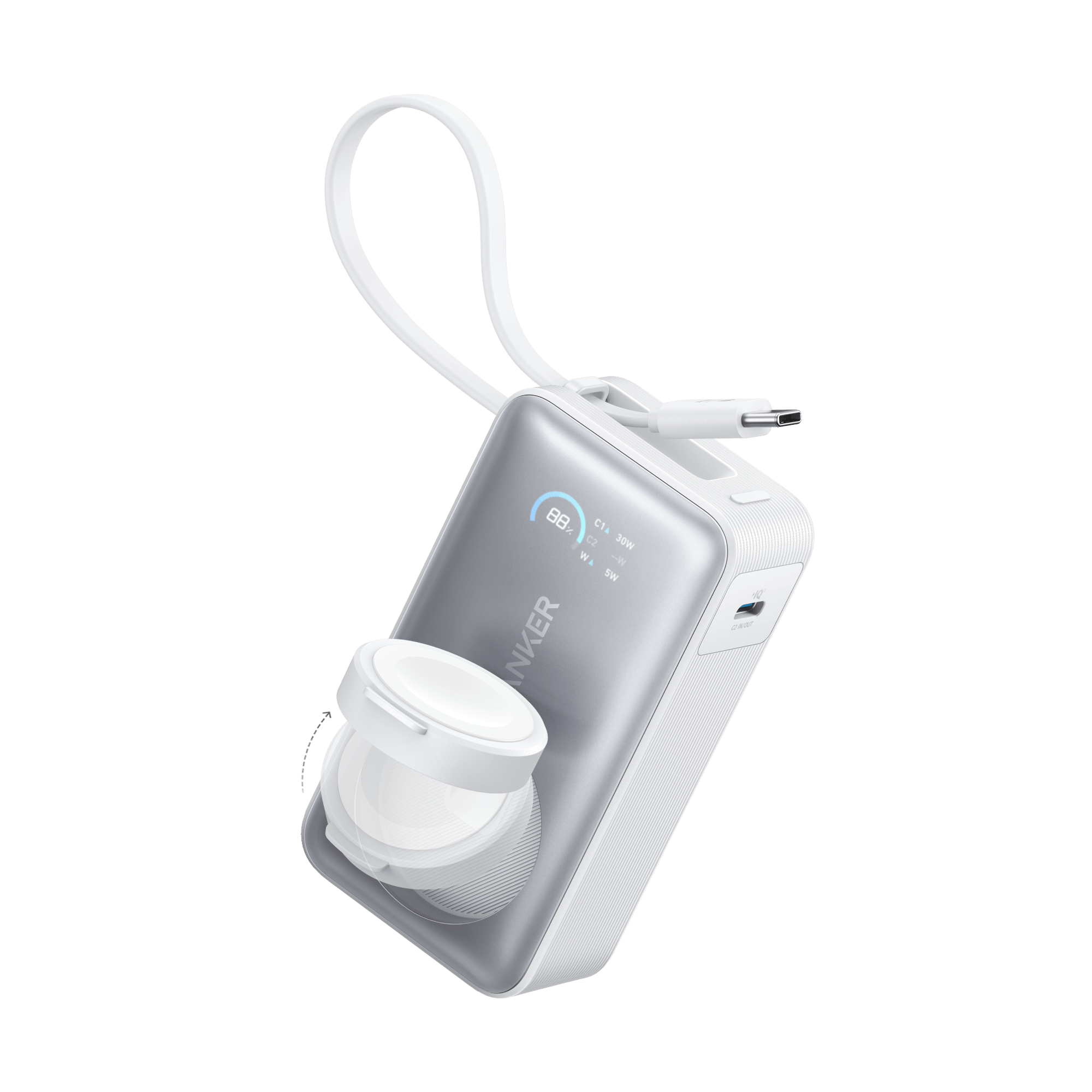 Anker MagGo Power Bank (10K, 35W, For Apple Watch) - Black Girl Golf
