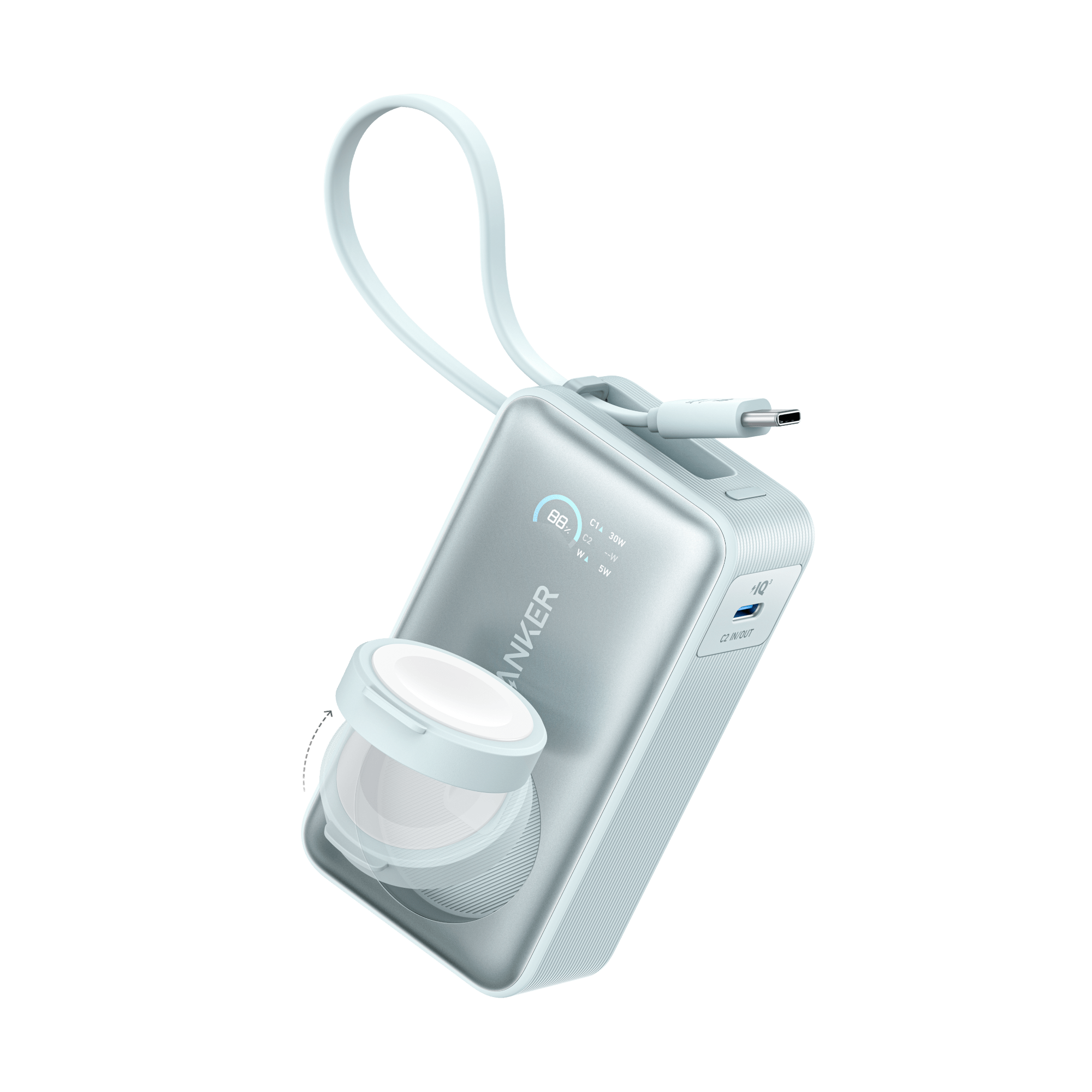 Anker MagGo Power Bank (10K, 35W, For Apple Watch) - Black Girl Golf