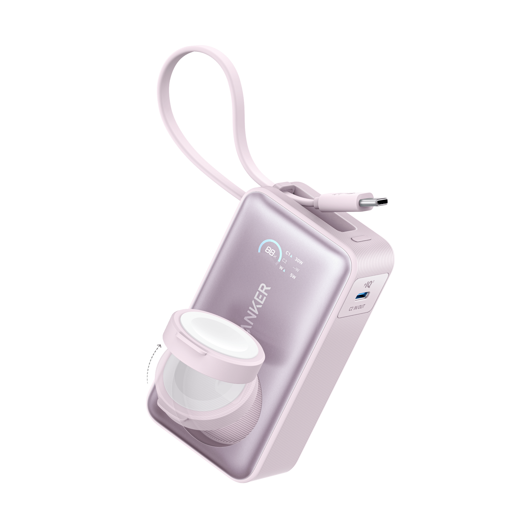 Anker MagGo Power Bank (10K, 35W, For Apple Watch) - Black Girl Golf