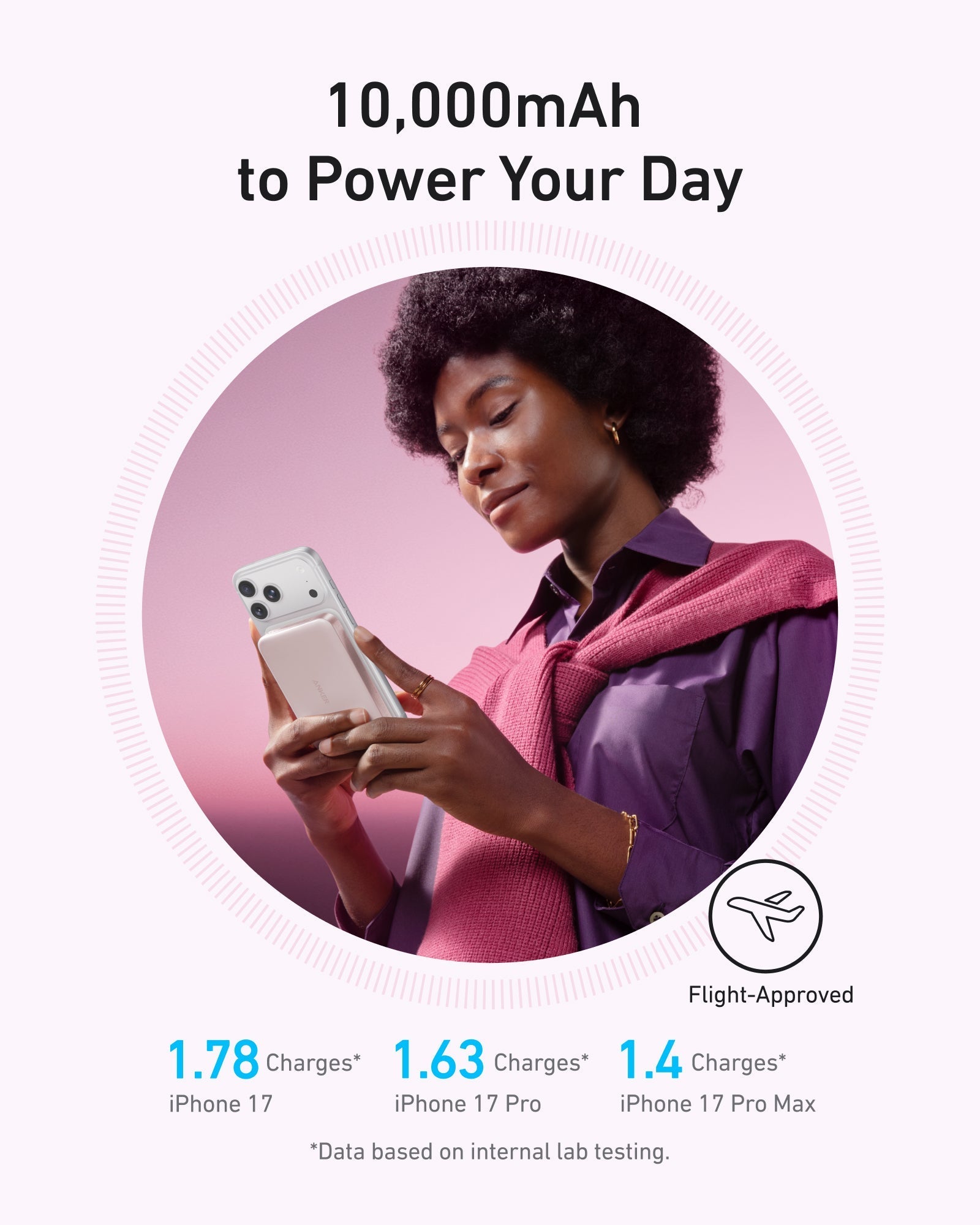 Anker MagGo Power Bank (10K, Slim) - Black Girl Golf