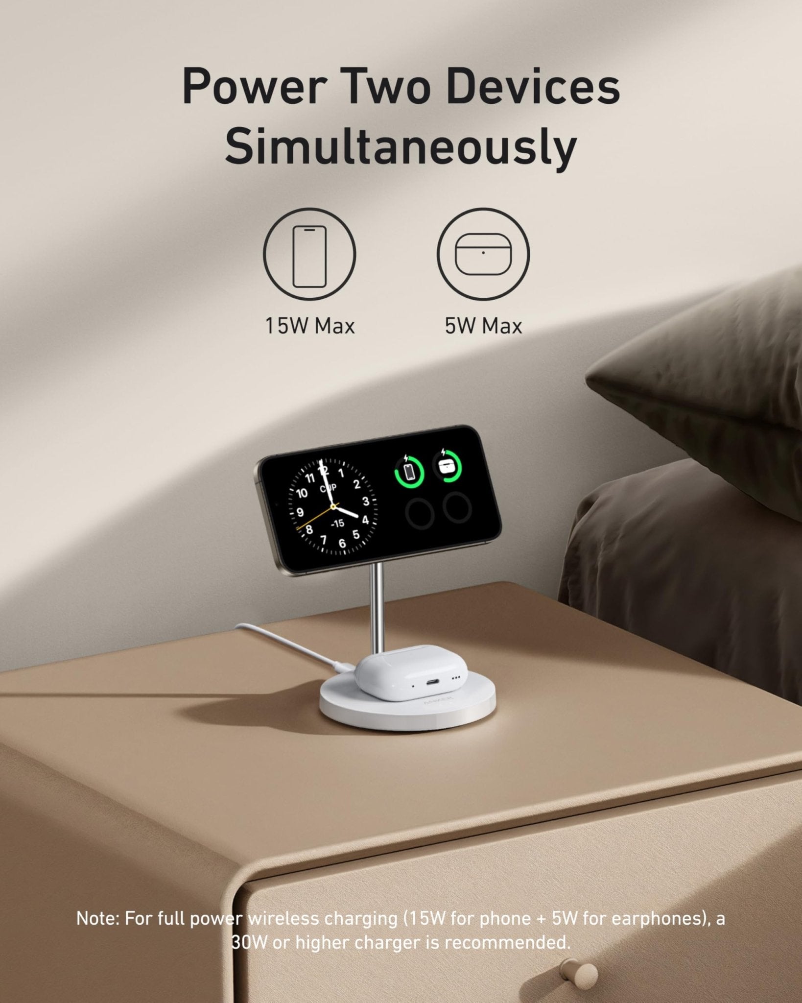 Anker MagGo Wireless Charger (2 - in - 1 Stand) BOA - Black Girl Golf