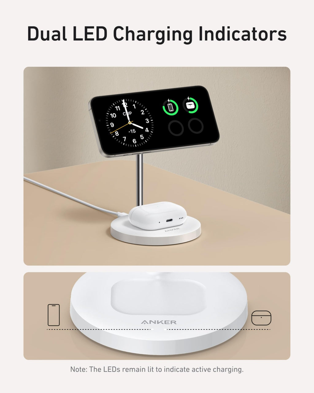 Anker MagGo Wireless Charger (2 - in - 1 Stand) BOA - Black Girl Golf