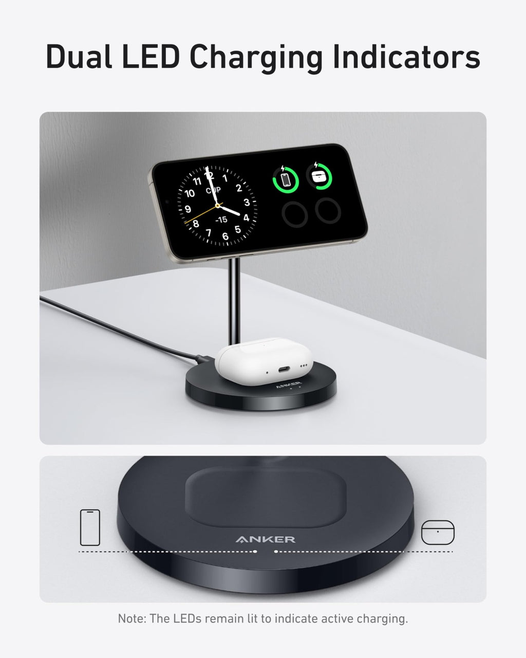 Anker MagGo Wireless Charger (2 - in - 1 Stand) BOA - Black Girl Golf